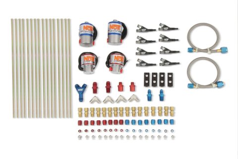 NOS Pro Shot Fogger Custom Nitrous Plumbing Kits 02462-S-ENOS Kit, Nitrous, Lines, Fuel/Nitrous Solenoids, Fuel/Nitrous Jets, Nozzles, Fogger, V8, Kit thumbnail 2
