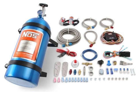 NOS Power Fogger EFI Nitrous Oxide Systems 05134NOS System, EFI, Wet, 35/50/75 hp, 10 lb. Bottle, Blue, Drive-by-Wire EFI, L4/V6, Kit thumbnail 1