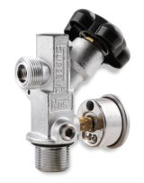 NOS Super Hi-Flo Bottle Valves 16137BNOS Nitrous Oxide Valve, Hi-Flow, With Black Face Gauge, 5-20 lbs., Each thumbnail 5