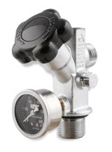 NOS Super Hi-Flo Bottle Valves 16137BNOS Nitrous Oxide Valve, Hi-Flow, With Black Face Gauge, 5-20 lbs., Each thumbnail 6