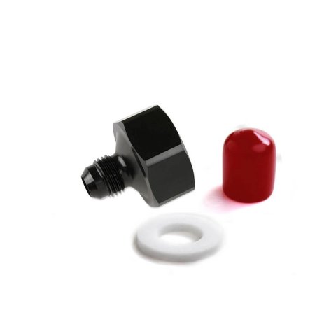 NOS Bottle Nut Adapters 16226NOS Nitrous Nut, Aluminum, Black Anodized, 1 in. Female to -6 AN Male, Each thumbnail 2