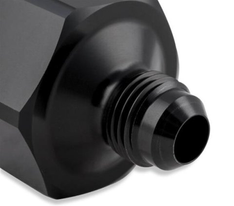 NOS Bottle Nut Adapters 16226NOS Nitrous Nut, Aluminum, Black Anodized, 1 in. Female to -6 AN Male, Each thumbnail 3