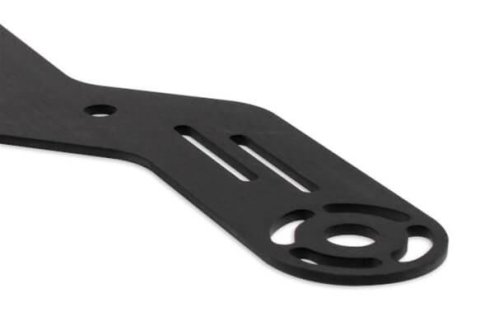 NOS Bottom Mount Solenoid Brackets 16527NOS Mounting Bracket, Nitrous or Fuel Solenoid, 4150 Flange Mount, Dual Solenoid, Aluminum, Black Anodized, Each