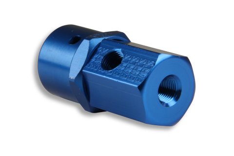 NOS CO2 Regulators 15855NOS Fuel Pressure Regulator, Aluminum, Blue Anodized, Fuel, Universal, Each thumbnail 1