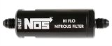 NOS Nitrous and Fuel Filters 15555NOS Filter, In-Line, -4 AN to -4 AN, 140 Micron, Billet Aluminum, Black Anodized, Each thumbnail 3