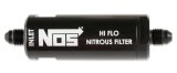 NOS Nitrous and Fuel Filters 15555NOS Filter, In-Line, -4 AN to -4 AN, 140 Micron, Billet Aluminum, Black Anodized, Each thumbnail 4