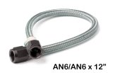 NOS Stainless Steel Braided Hoses 15400BNOS Hose, Steel, -6 AN Female End, Black, -6 AN Female End, Black, 12 in. Length, Each thumbnail 3