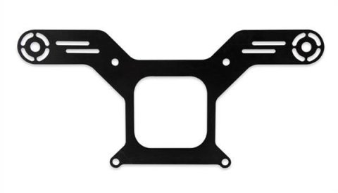 NOS Bottom Mount Solenoid Brackets 16529NOS Mounting Bracket, Nitrous or Fuel Solenoid, 4150 Flange Mount, Dual Solenoid, Aluminum, Black Anodized, Each thumbnail 1