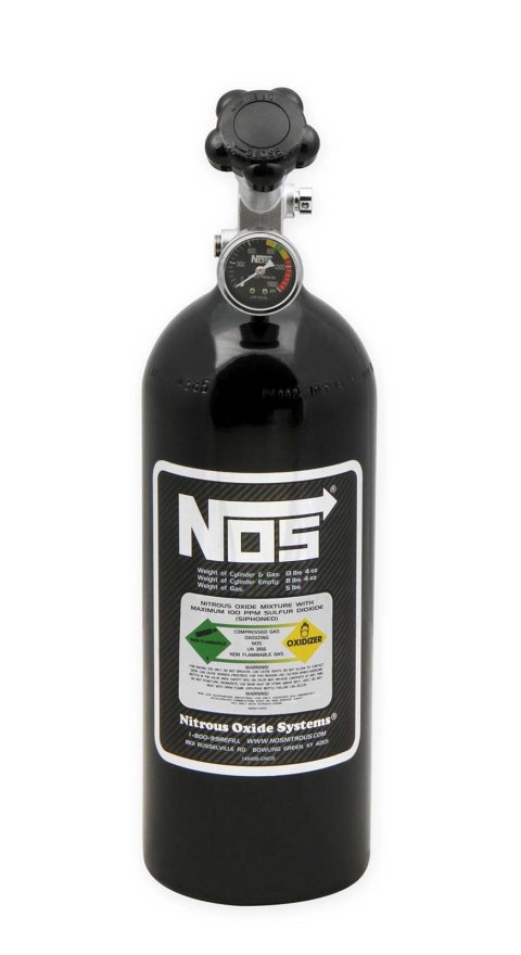 NOS 5 lbs. Nitrous Bottle 14730BNOS Oxide Bottles, Aluminum, Black, Capacity, Shipped Empty, Each thumbnail 4