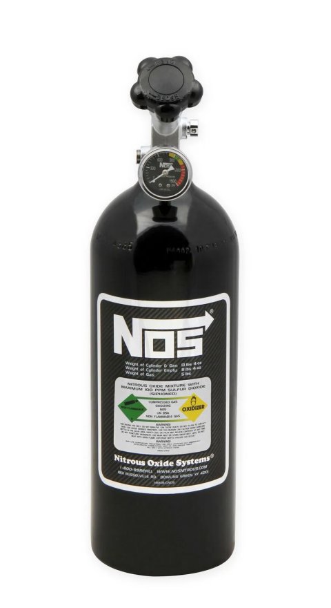 NOS 5 lbs. Nitrous Bottle 14730BNOS Oxide Bottles, Aluminum, Black, Capacity, Shipped Empty, Each thumbnail 5