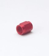 NOS Tube Nuts 17551NOS Fitting, Nut, -3 AN, 3/16 in. Tube, Aluminum, Red, Each thumbnail 1