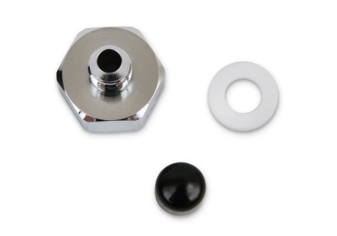 NOS Bottle Nut Adapters 16230NOS Nitrous Nut, Steel, Nickel Plated, 1 in. Female to -6 AN Male, Each thumbnail 3