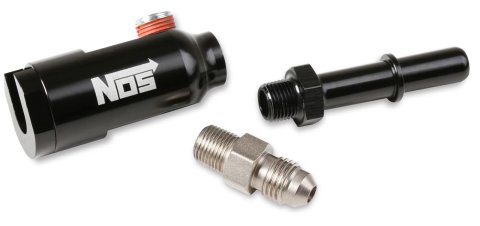 NOS Late Model Billet Fuel Line Adapters 17002NOS Adapter, Aluminum, Black Anodized, Rail, 3/8 in. Tube, 1/8 in. Ports, Each thumbnail 4