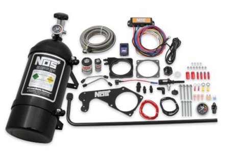 NOS Mopar EFI Wet Nitrous Plate Systems 05184BNOS Oxide Systems, Systems, Throttle Body Spacer Plate, TPS, Dual Stage, Black 10 lbs. Bottle, Chrysler, Dodge, Kit