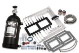 NOS Supercharger Nitrous Oxide Systems 02520BNOS System, Wet Style, Gasoline, 250 HP Increase, 10 lb. Bottle, Aluminum, Black Aluminum Plate, Kit thumbnail 4