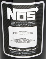 NOS 15 lbs. Nitrous Bottle 14750BNOS Oxide Bottles, Aluminum, Black, Capacity, Shipped Empty, Kit thumbnail 4