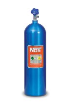 NOS 15 lbs. Nitrous Bottle 14750NOS Bottle, lbs., Aluminum, Blue, Each thumbnail 2