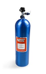 NOS 15 lbs. Nitrous Bottle 14750-ZR1NOS Bottle, lbs., Aluminum, Blue, Each thumbnail 2