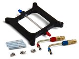 NOS Carburetor and Injector Plate Kits 12530NOS Nitrous Plate, Aluminum, Black, Square Flange, 4-Barrel Carburetor, 100, 125, 150 hp, Kit thumbnail 2