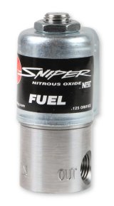 NOS Sniper Fuel Solenoids 18085NOS Solenoid, Sniper, 175 hp Flow Limit, 0.60 amps, 1/8 in. NPT Female Threads Inlet/Outlet, Each thumbnail 2