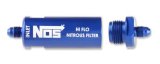 NOS Nitrous and Fuel Filters 15551NOS Filter, In-Line, -4 AN to -4 AN, 140 Micron, Billet Aluminum, Blue Anodized, Each thumbnail 7