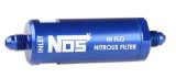 NOS Nitrous and Fuel Filters 15551NOS Filter, In-Line, -4 AN to -4 AN, 140 Micron, Billet Aluminum, Blue Anodized, Each thumbnail 8