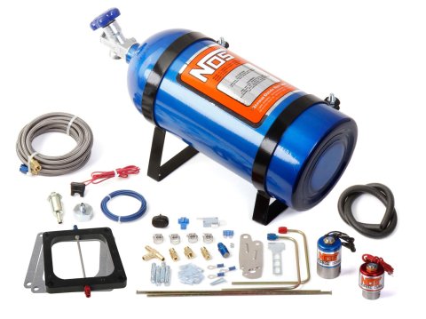 NOS Cheater Nitrous Oxide Systems 02002NOS System, Cheater, Wet, 150-250 hp, 10 lb. Bottle, Blue, Dominator 4500, 4-Barrel, Kit thumbnail 2