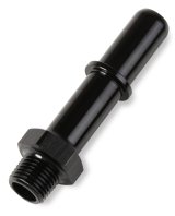 NOS Billet Fuel Tube Adapters 17015NOS Line Adapter, Aluminum, Black Anodized, 3/8 in. Tube, 1/8 in. NPT Male, Each thumbnail 1