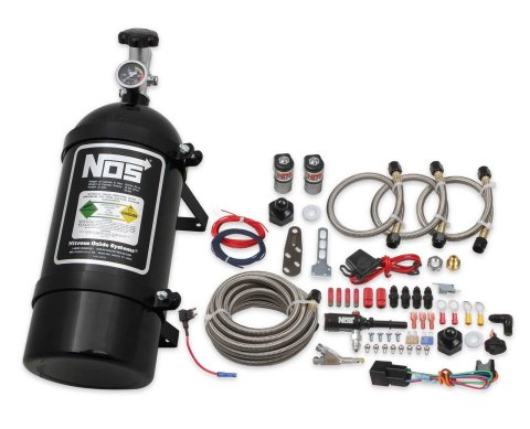 NOS Power Fogger EFI Nitrous Oxide Systems 06017BNOS System, EFI, Wet, 50-150 hp, 10 lb. Bottle, Black, 3.7L V6/5.0L V8, Ford, Kit