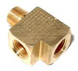NOS Tee Adapter Fittings 16775NOS Fitting, Brass Tee, 1/8 in. NPT, 1/8 in. NPT, 1/8 in. NPT Female, Each thumbnail 2