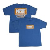 NOS Throttle In A Bottle T-Shirts 19071-MDNOS T-Shirt, Short Sleeve, Blue, Cotton, NOS, Men's Medium, Each thumbnail 3