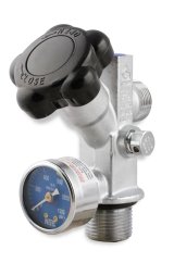 NOS Super Hi-Flo Bottle Valves 16137NOS Nitrous Oxide Valve, Hi-Flow, With Blue Face Gauge, 5-20 lbs., Each thumbnail 6
