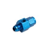 NOS Bottle Gauge Adapters 16103NOS Fitting, Adapter, Gauge, Aluminum, Blue Anodzed, Swivel-Type, -4 AN Male to -4 AN Female, 1/8 in. NPT Port, Each thumbnail 1