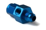 NOS Bottle Gauge Adapters 16103NOS Fitting, Adapter, Gauge, Aluminum, Blue Anodzed, Swivel-Type, -4 AN Male to -4 AN Female, 1/8 in. NPT Port, Each thumbnail 2