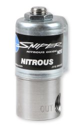 NOS Sniper Nitrous Oxide Solenoids 18015NOS Solenoid, Sniper, 200 hp Flow Limit, 6.30 Amp Draw, 1/8 in. NPT Female Threads Inlet/Outlet, Each thumbnail 1
