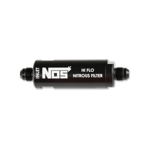 NOS Nitrous and Fuel Filters 15559NOS Filter, In-Line, -8 AN to -8 AN, 140 Micron, Billet Aluminum, Black Anodized, Each thumbnail 2