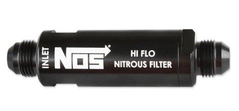 NOS Nitrous and Fuel Filters 15559NOS Filter, In-Line, -8 AN to -8 AN, 140 Micron, Billet Aluminum, Black Anodized, Each thumbnail 5