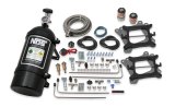 NOS Cheater Nitrous Oxide Systems 02010BNOS System, Cheater, Wet, 150-250 hp, 10 lb. Bottle, Black, Dual, Square Bore, 4-Barrel, Kit thumbnail 1