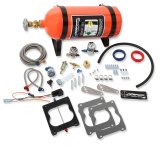 NOS Sniper Nitrous Systems 07007NOS Oxide System, Sniper, Wet, 250 hp, 10 lb. Bottle, Orange, Spread Bore, 4-Barrel, Kit thumbnail 1
