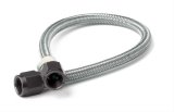 NOS Stainless Steel Braided Hoses 15340BNOS Hose, Steel, -4 AN Female End, Black, -3 AN Female End, Black, 12 in. Length, Each thumbnail 1