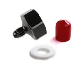 NOS Bottle Nut Adapters 16221NOS Nitrous Nut, Aluminum, Black Anodized, 1 in. Female to -4 AN Male, Each thumbnail 4