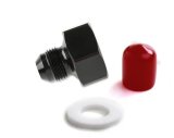 NOS Bottle Nut Adapters 16233NOS Nitrous Nut, Aluminum, Black Anodized, 1 in. Female to -8 AN Male, Each thumbnail 4