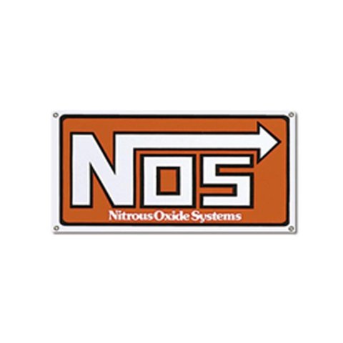 NOS Banners 19306NOS Banner, Logo, Red, Vinyl, 60 in. Length x 30 in. Width, with Grommets, Each thumbnail 1