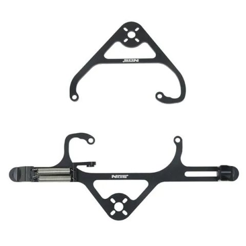 NOS Billet Nitrous Solenoid Brackets 16516NOS Mounting Bracket, Solenoid, Carburetor Flange Mount, Aluminum, Black Anodized, 4-Barrel, Each thumbnail 2