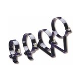 NOS Nitrous Bottle Brackets 14110NOS Brackets, Steel, Black Powdercoated, 5.250 in. Diameter, 5 lb. Bottle, Pair thumbnail 1