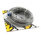 NOS Stainless Steel Braided Hoses 15305NOS Hose, Steel, -4 AN Female End, Blue, -4 AN Female End, Blue, 20 ft. Length, Each thumbnail 1