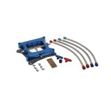 NOS CrossHair Nitrous Oxide Plates 12566NOS Plate, Carbureted Delivery Style, Holley 4150 Flange, Aluminum, Blue, Jets, Kit thumbnail 1