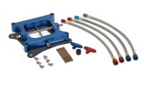 NOS CrossHair Nitrous Oxide Plates 12566NOS Plate, Carbureted Delivery Style, Holley 4150 Flange, Aluminum, Blue, Jets, Kit thumbnail 2