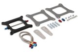 NOS Carburetor and Injector Plate Kits 12510NOS Nitrous Plate, Big Shot, Aluminum, Black, Square Flange, 4-Barrel Carburetor, 190, 225, 275, 300 hp, Kit thumbnail 1