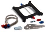 NOS Carburetor and Injector Plate Kits 12510NOS Nitrous Plate, Big Shot, Aluminum, Black, Square Flange, 4-Barrel Carburetor, 190, 225, 275, 300 hp, Kit thumbnail 2